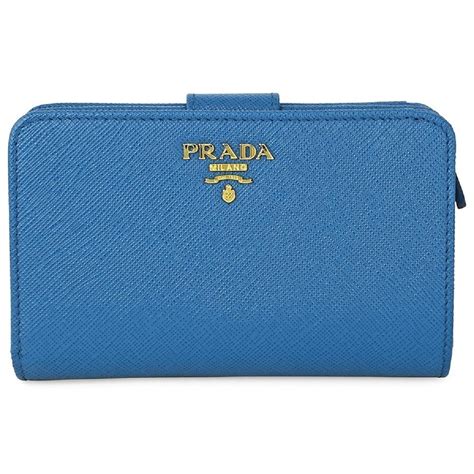 prada vitello move flap wallet cobalt blue|2013.